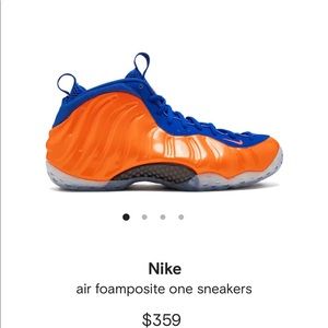 NIKE AIR FOAMPOSITE ONE SIZE MENS 11.5 RARE ORANGE